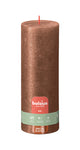 Bolsius stompkaars shimmer copper ø68x190 mm 85 uur (4 stuks)