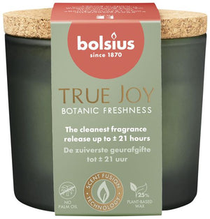 Bolsius geurglas met deksel true joy botanic fresh ø83x66mm 21 uur (6x)