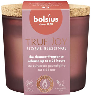 Bolsius geurglas met deksel true joy floral blessings ø83x66mm 21 uur (6x)