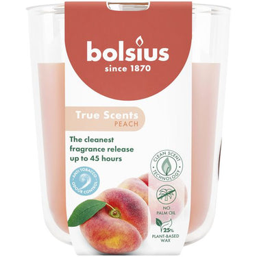 Bolsius geurglas true scents peach ø85x97 mm 45 uur (4 stuks)