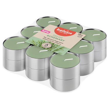 Bolsius geurtheelichten true scents rosemary ø38x18 mm 4 uur (8x 18 stuks)