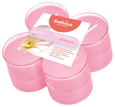 Bolsius maxilichten true scents magnolia ø58x24 mm 8 uur (6x 8 stuks)