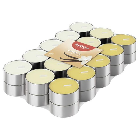 Bolsius geurtheelichten vanilla ø38x16 mm 3,5 uur (8x 30 stuks)