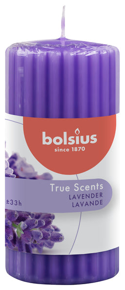 Bolsius pillar true scents lavender ø58x120 mm 33 uur (6 stuks)