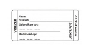 Daymark etiket labellord vriezer (250 stuks)