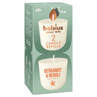 Bolsius cleanlight 2-pack bergamot neroli ø57x116 mm (6x 2 stuks)