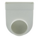 Renson 1069273 - pvc hoekverb. rechth. rond 90°7017 (220x90-dia 150) (wit) | 3 stuks