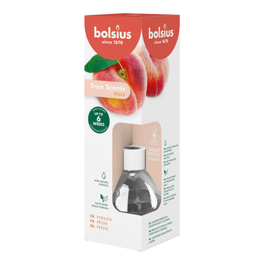 Bolsius geurverspreiders 60 ml true scents peach (6 stuks)