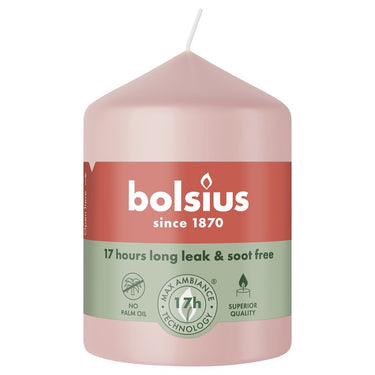 Bolsius stompkaars misty pink ø58x80 mm 17 uur (6 stuks)