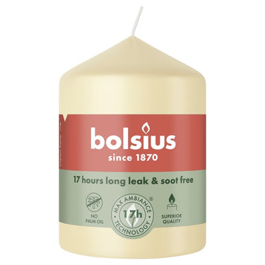Bolsius stompkaars beige ø58x80 mm 17 uur (6 stuks)