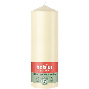 Bolsius stompkaars soft pearl ø68x200 mm 75 uur (6 stuks)