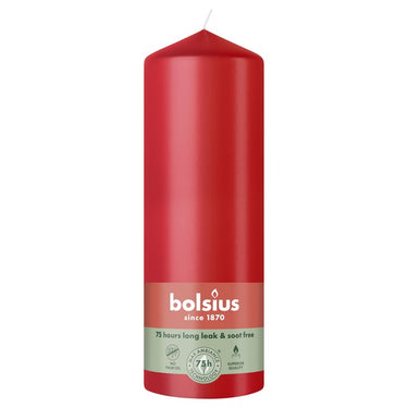Bolsius stompkaars delicate red ø68x200 mm 75 uur (6 stuks)