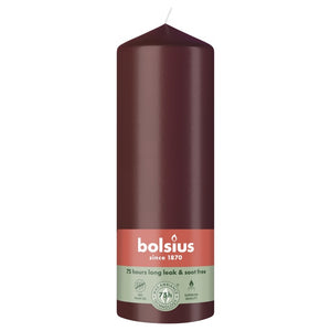 Bolsius stompkaars velvet red ø68x200 mm 75 uur (6 stuks)