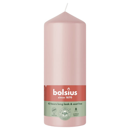 Bolsius stompkaars misty pink ø58x150 mm 42 uur (6 stuks)