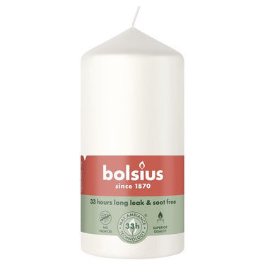 Bolsius stompkaars cloudy white ø58x120 mm 33 uur (6 stuks)