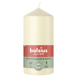 Bolsius stompkaars soft pearl ø58x120 mm 33 uur (6 stuks)