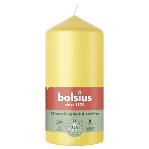 Bolsius stompkaars sunny yellow ø58x120 mm 33 uur (6 stuks)