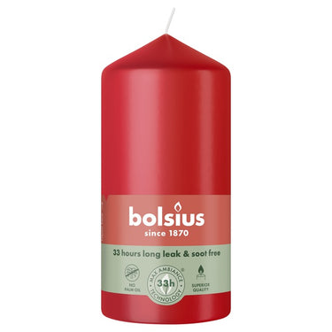 Bolsius stompkaars delicate red ø58x120 mm 33 uur (6 stuks)