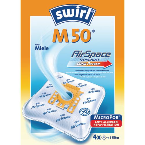 Stofzuigerzak swirl m50 wit
