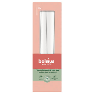 Bolsius gotische kaarsen cloudy white ø24x245 mm 7 uur (8x 4 stuks)