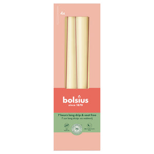 Bolsius gotische kaarsen oat beige ø24x245 mm 7 uur (8x 4 stuks)