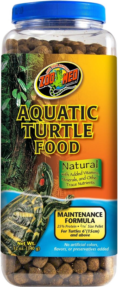 Zoomed zoo med aquatic turtle voedsel onderhoud - voeding voor volwassen schildpad - 340gr