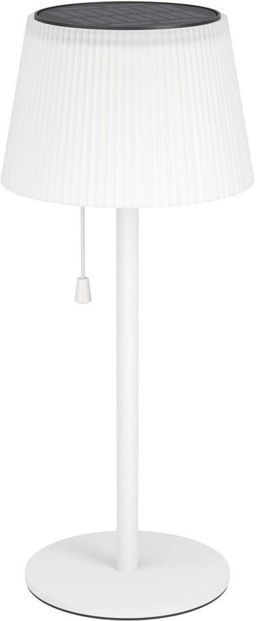 Eglo scordiano tafellamp - oplaadbaar (tot 22 uur licht) - solar - 38 cm - wit - draadloos - binnen en buiten - trekschakelaar