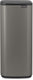 Brabantia bo touch bin prullenbak - 30 liter - platinum