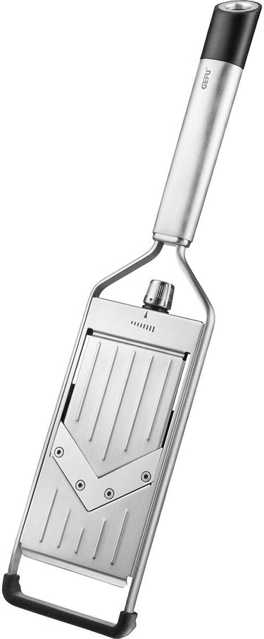 Gefu primeline v-mandoline – verstelbare groenteschaaf 0-5 mm – rvs v-mes – vaatwasserbestendig