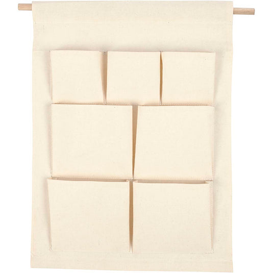 Creativ company https: www.cchobby.nl hangende-organiser-h-46-cm-b-34-cm-licht-naturel-1-stuk