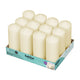Bolsius professional stompkaarsen ivoor 17 6 cm 49 branduren (12 stuks)