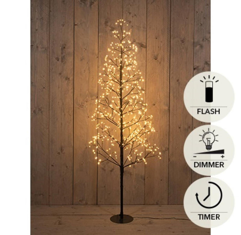 Load image into Gallery viewer, Anna's collection verlichte kerstboom 720led classic warm h150cm met flits functie, dimmer en timer ip44
