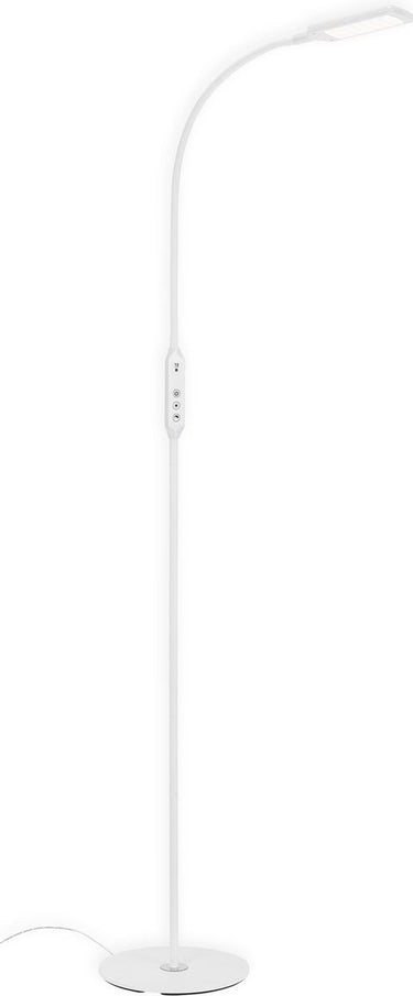 Briloner office remote - led vloerlamp - witte staande lamp - dimbaar - cct - met afstandsbediening - 140m