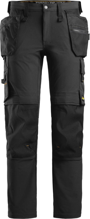 Snickers 6271 full stretch werkbroek met holsterzakken - zwart zwart - 52