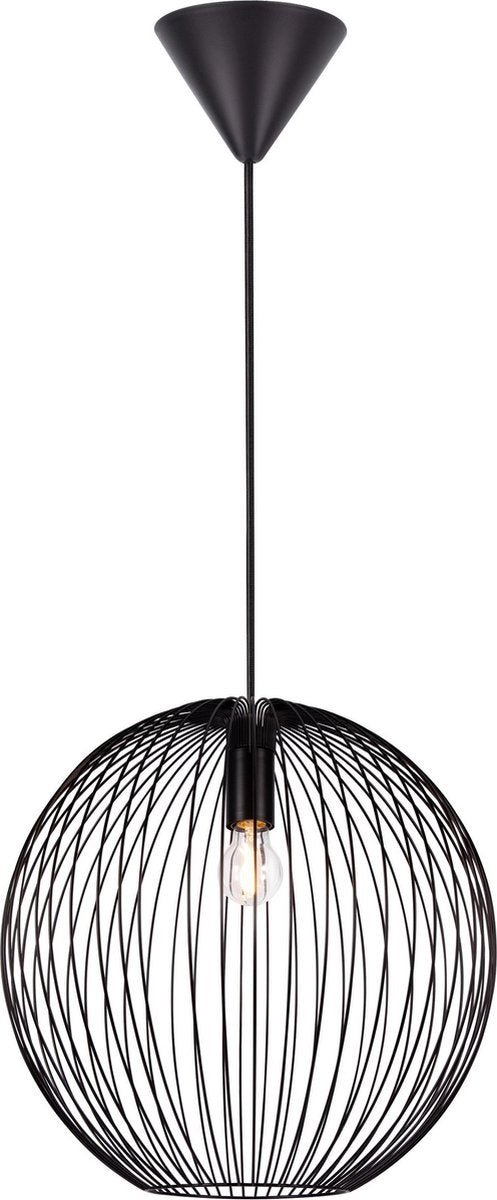 Nordlux beroni 35-hanglamp-e27-metaal-zwart