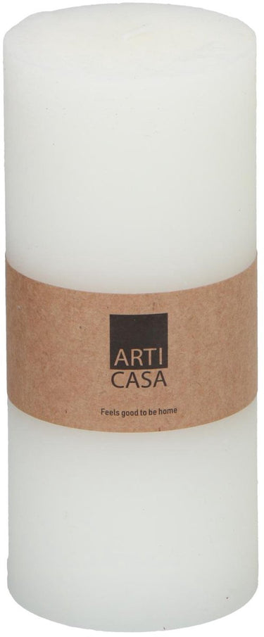 Arti casa stompkaars ø7 x 16 cm - 65 branduren - wit