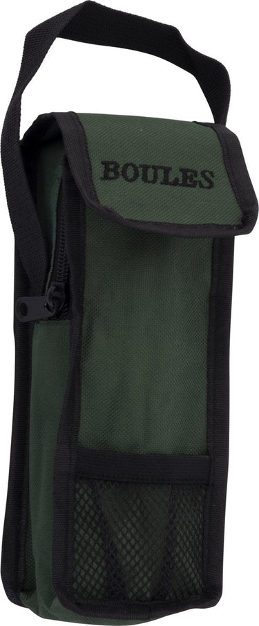 Engelhart jeu de boules opbergtas – groen – geschikt voor 3 boulesballen – pétanque tasje met handvat – klittenbandsluiting – boules accessoire –