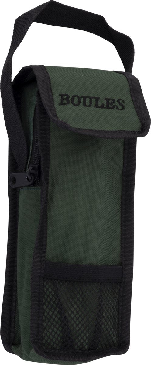 Engelhart jeu de boules opbergtas – groen – geschikt voor 3 boulesballen – pétanque tasje met handvat – klittenbandsluiting – boules accessoire –