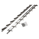 Mack 1074593 - multiflex shutters 165 cm rvs | 2 stuks