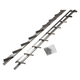 Mack 1074594 - multiflex shutters 220 cm rvs | 2 stuks