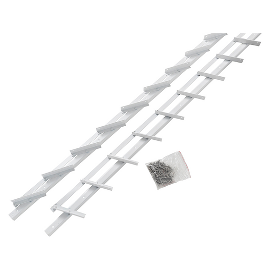 Mack 1074597 - multiflex shutters 165 cm rvs wit gecoat | 2 stuks