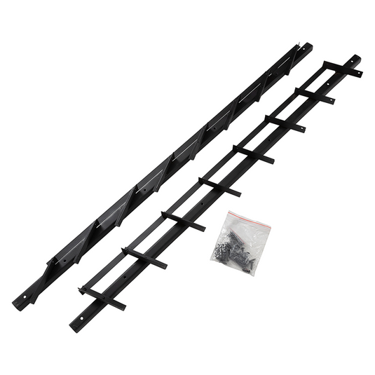 Mack 1074600 - multiflex shutters 96 cm rvs zwart txt gecoat | 2 stuks