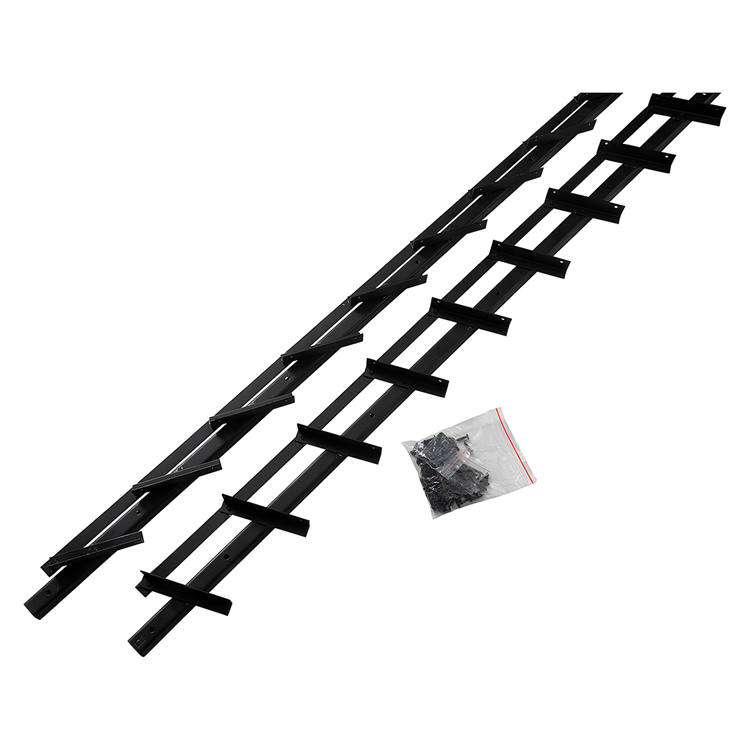 Load image into Gallery viewer, Mack 1074601 - multiflex shutters 165 cm rvs zwart txt gecoat | 2 stuks

