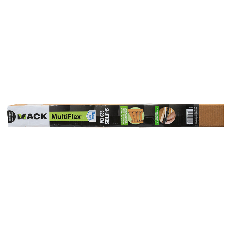 Load image into Gallery viewer, Mack 1074602 - multiflex shutters 220 cm rvs zwart txt gecoat | 2 stuks
