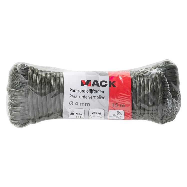 Load image into Gallery viewer, Mack 1072110 - paracord olijfgroen 4mm 15m | 5 stuks
