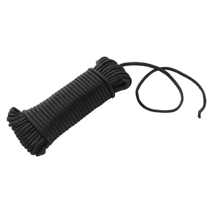 Mack 1072112 - paracord zwart 4mm 15m | 5 stuks