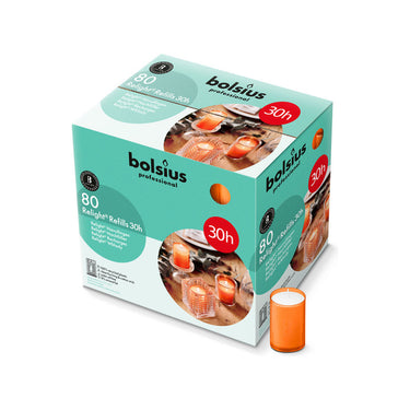 Bolsius professional relight navulling oranje ø52x64 mm 30 uur (80 stuks)