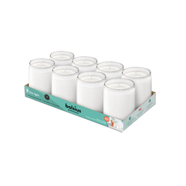 Bolsius prof star light glas wit (8 stuks)
