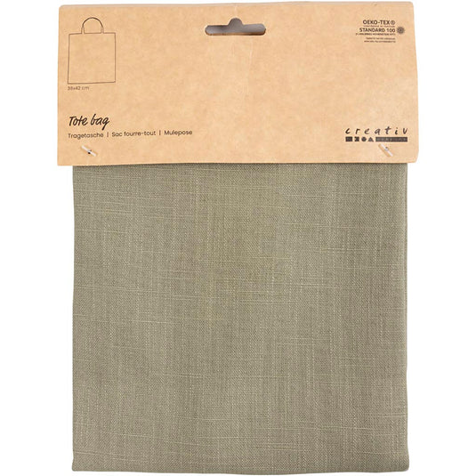Creativ company draagtas dusty groen, 38x42cm