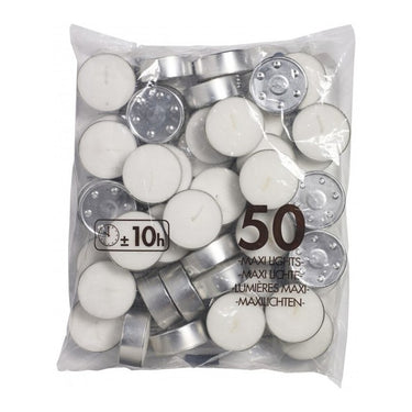 Bolsius maxitheelicht 10u zak (4x 50 stuks)